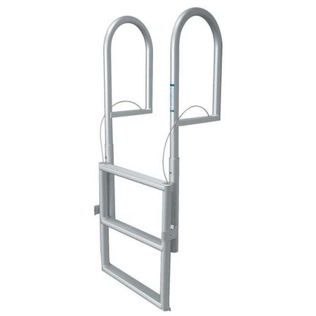 JIF MARINE JIF MARINE DJX7 7-Step Standard Lift Dock Ladder - Anodized Aluminum DJX7